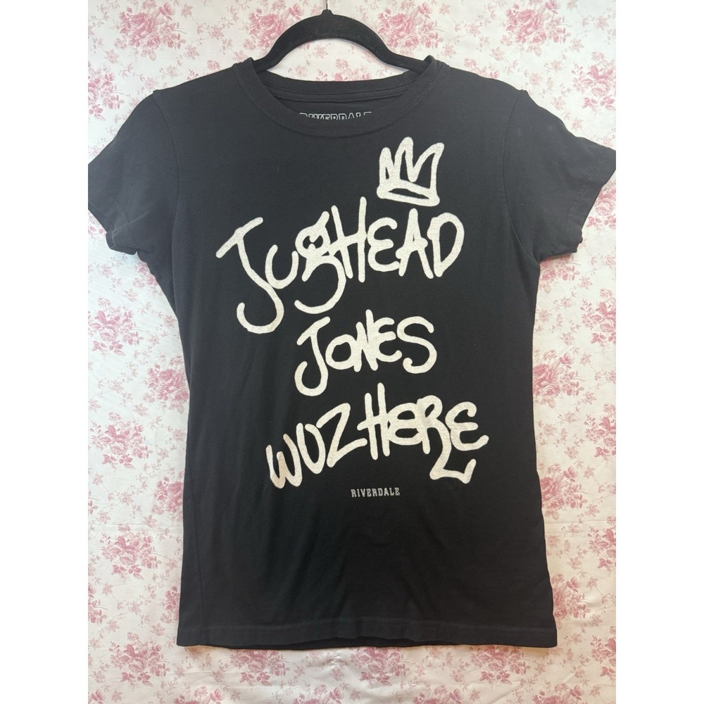 Riverdale Jughead Jones Wuz Here Black Graphic T-Shirt Size M Archie TV